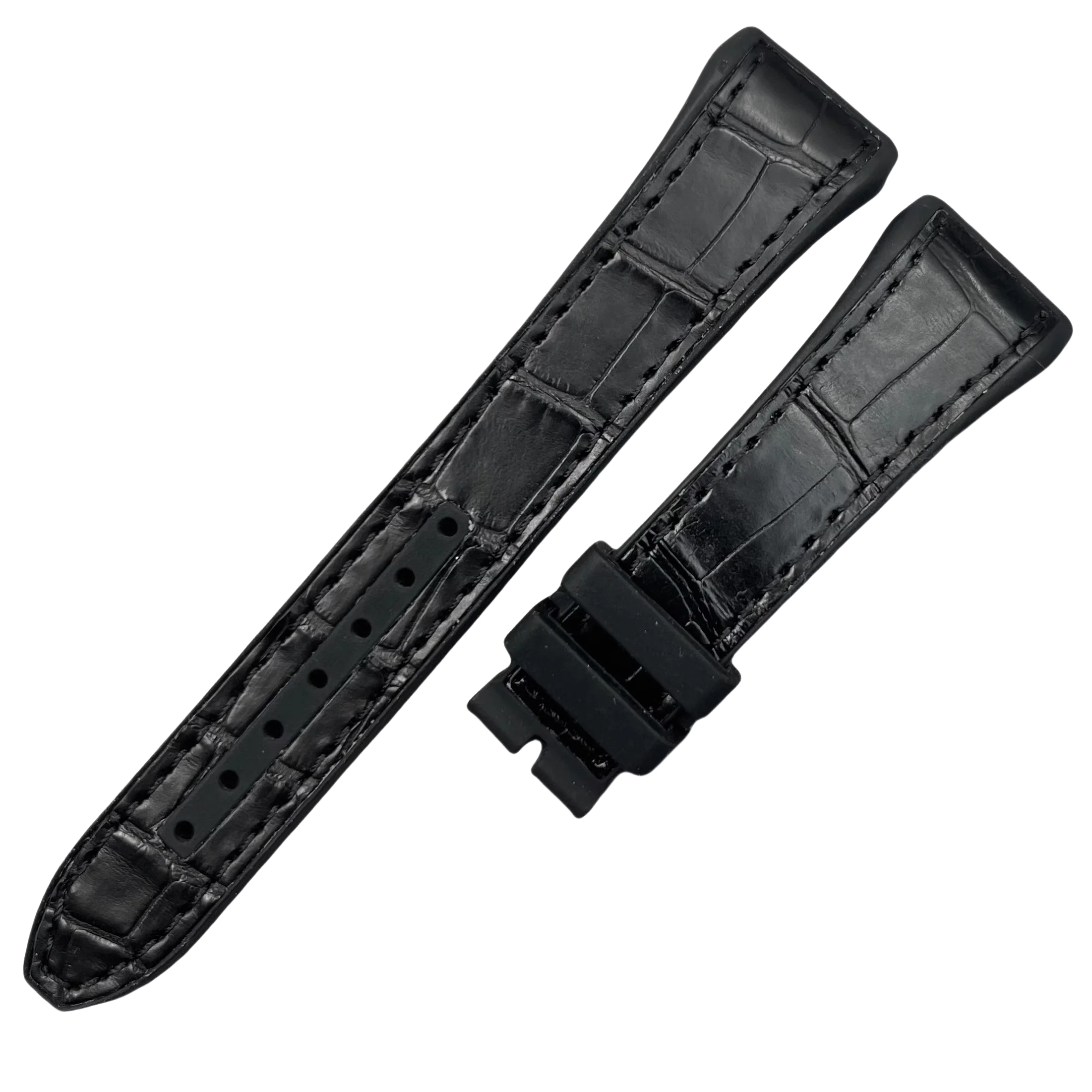 ДЛЯ FRANCK MULLER V32/41/45 РЕМЕНЬ ДЛЯ ЧАСОВ С РЕМЕНЬМИ С РЕЗИНОВКОМ И АЛИГАТОРОМ