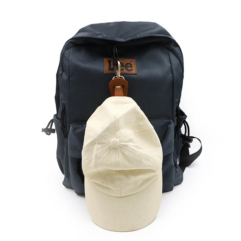 Golf Bag Pendant Travel Hat Clip Leather Simple Golf Baseball Hat Clip Summer Hat Strap Towel Glove Storage Wallet Buckle