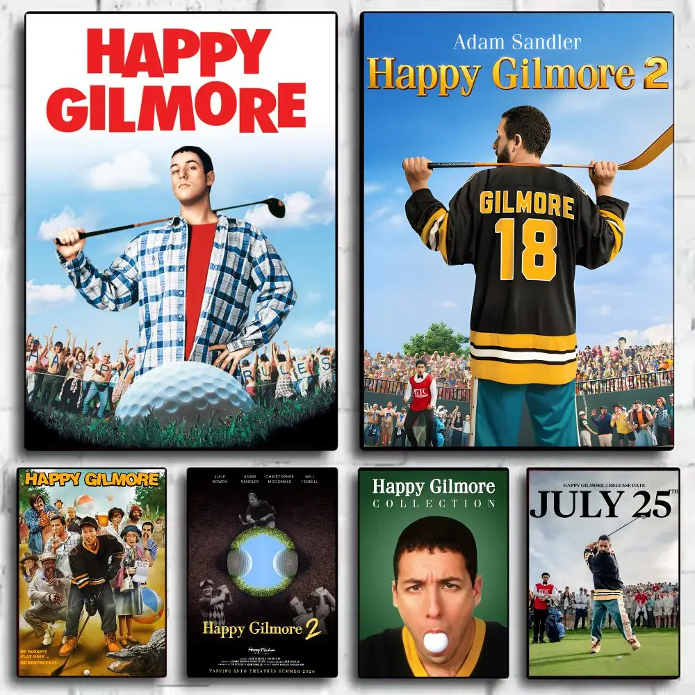 Movie H-Happy G-Gilmore Poster Decorative Wall Sticker Mural Photo Print for Bedroom Living Room Hallway Home Decor Gift