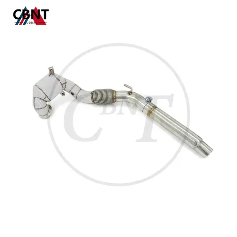 CBNT Exhaust-header with Catalytic Converter for VW Golf MK7 MK7.5 GTI 2.0T SS304 Stainless Steel Quality Exhaust-pipe Downpipe