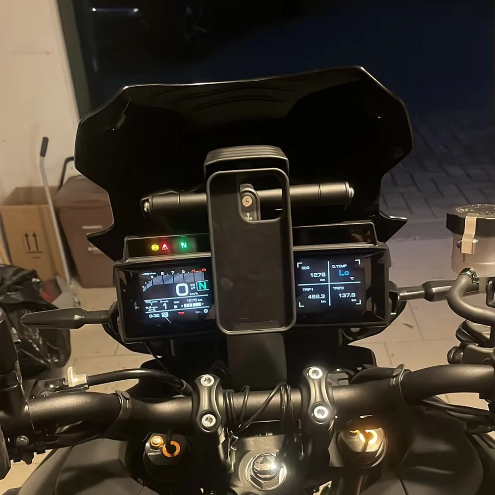 Moto Dash Stabilizzatore Anti Vibrazione Staffa di Navigazione GPS Del Telefono Staffa Per Yamaha Tracer 9GT 9 GT 900 GT 900GT 2023 2024
