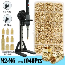 M2 M3 M4 M5 M6 Press Heat Set Insert Tool Brass Insert Nut Soldering Iron Tip Threaded Inserts for plastic 3d printer Acessories