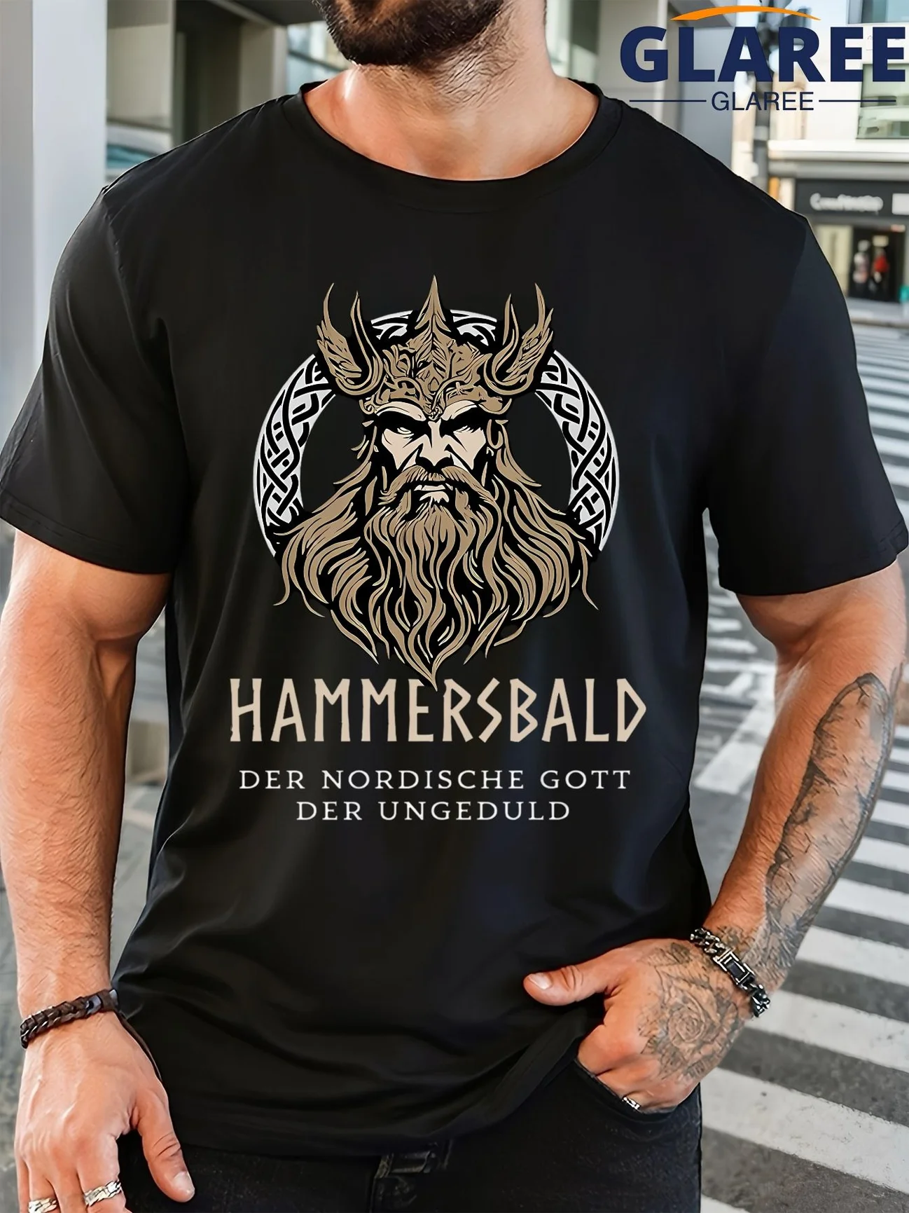 T-shirt Hammersbald Ikingo God of Impatience grande taille - Design avec nom en espagnol et en anglais, imprimé de personnage emblématique, t-shirt à manches courtes à col rond de style bohème, vêtements décontractés adaptés aux tenues à thème toutes saisons, GRANDE TAILLE