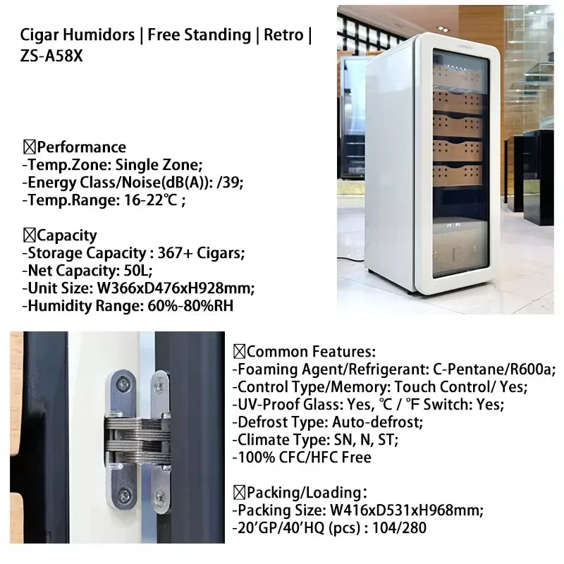 

Large Electric Humidor Cigar Humidifier Cigars to Smoke for Men 450 Pack