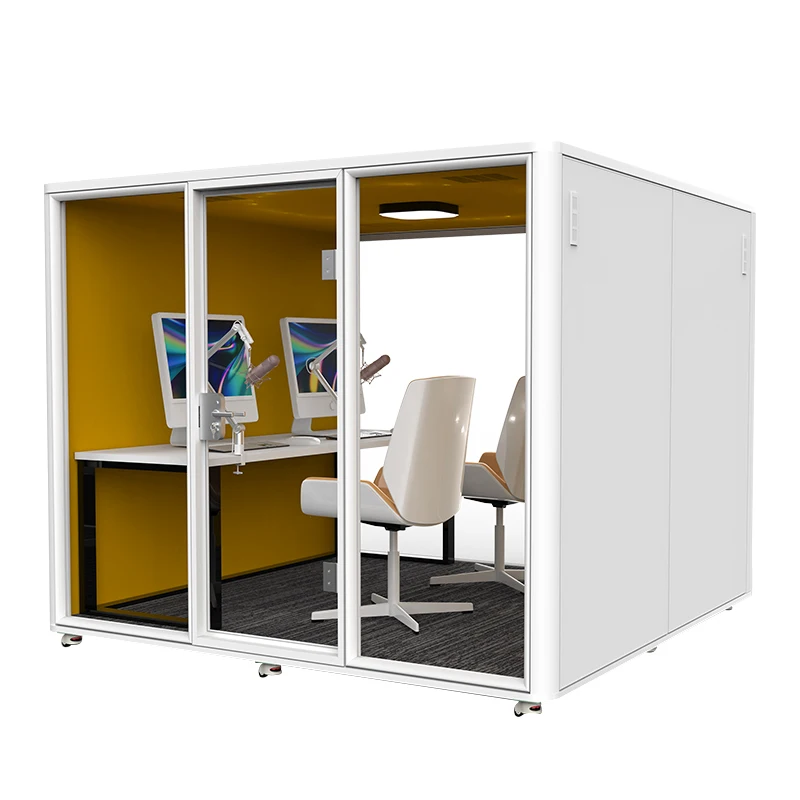 Soundproof Office Pod Soundproof Booth for Private Work and Collaboration