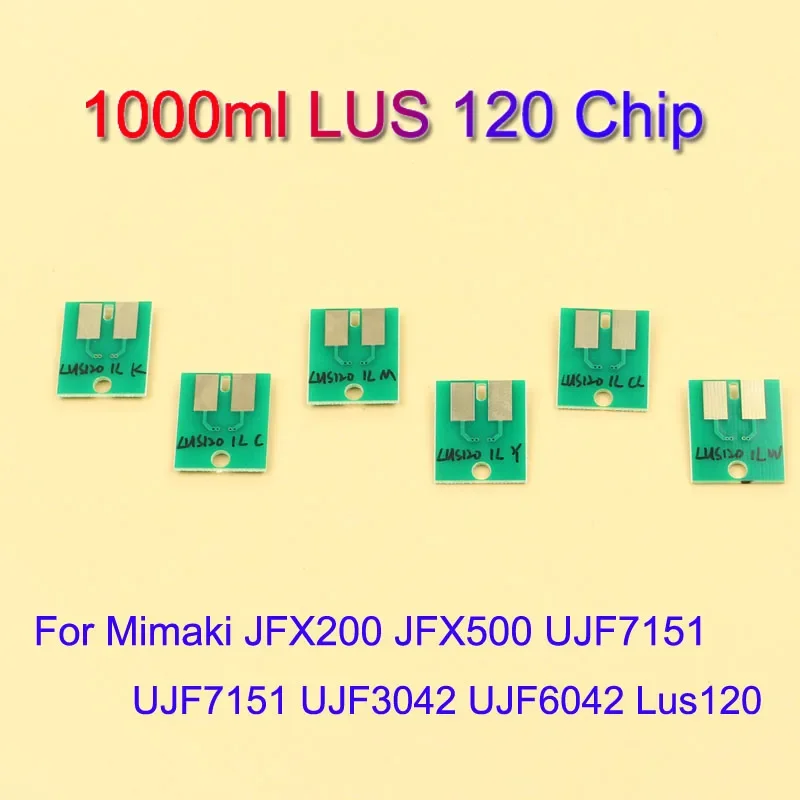 Mimaki 1L Lus120 Printer Ink Cartridge Chip 1 Liter Disposable Lus 120 Ic Chip JFX200 JFX500 UJF7151 UJF7151 UJF3042 UJF6042