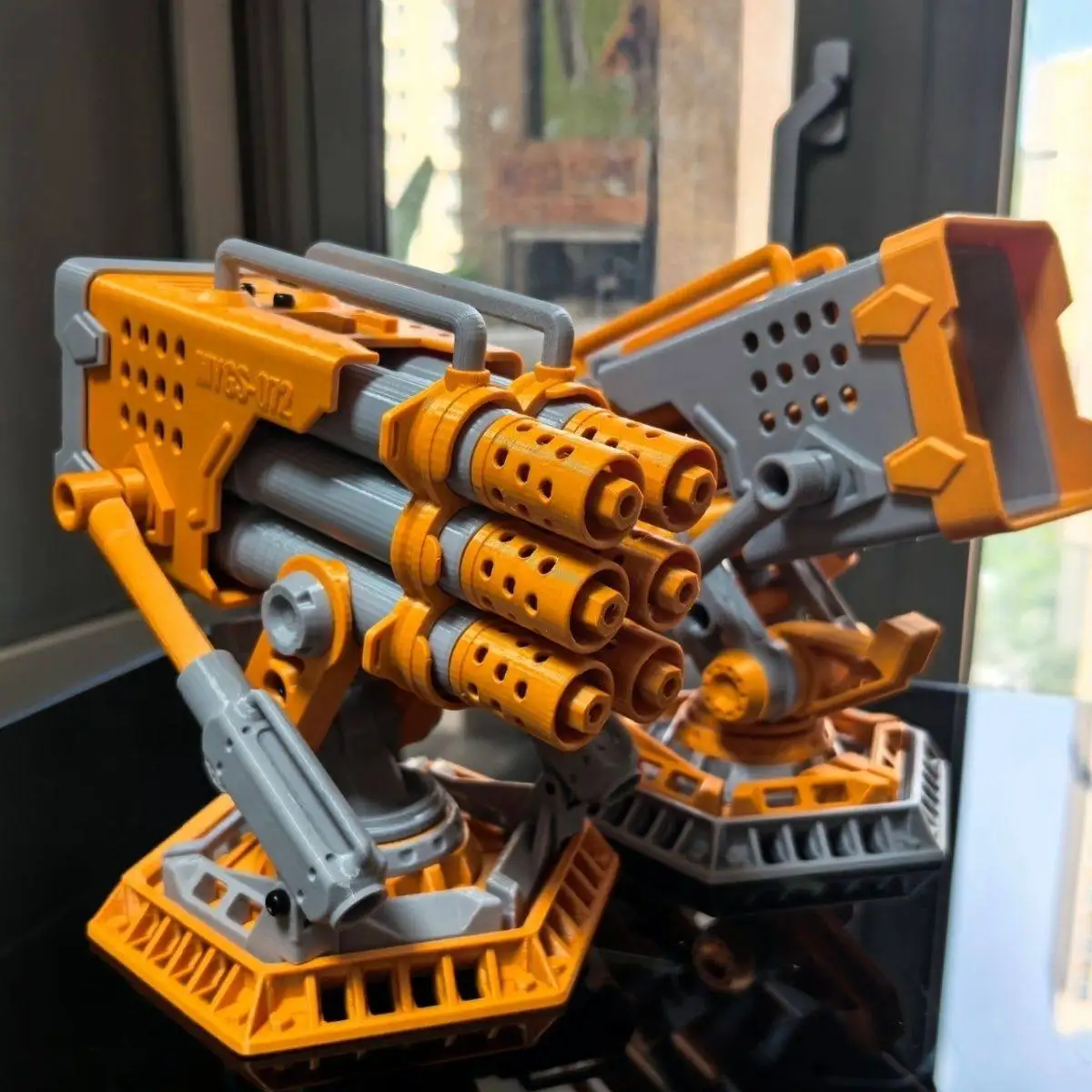 3D Printing Cyberpunk Spitfire Missile Launcher Desktop Pen Knife Tool Storage Box Model Ornament EDC Creative Tool