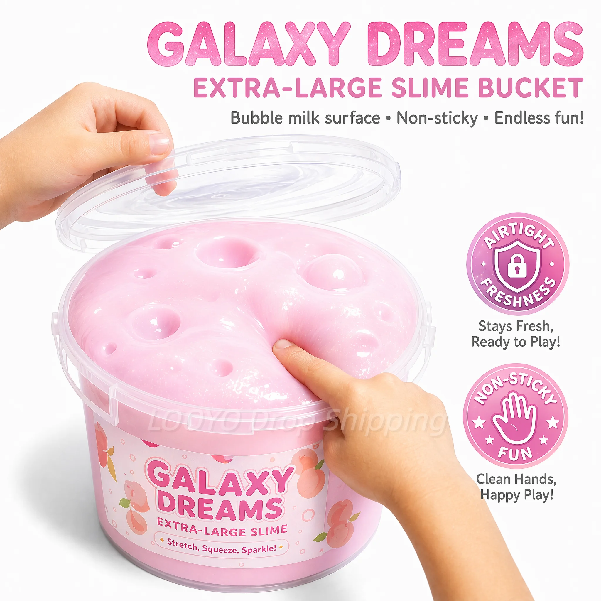 

Slime Bubble Milk Fake Water Decompress Toy Super Large Box Creative Non-Stick Hand Can Cover Bubble Pure Handmade Children Gift