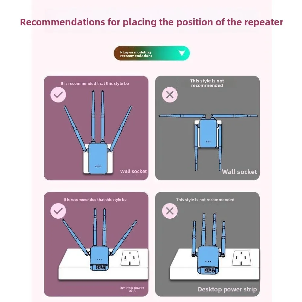 2.4 جيجا هرتز/5 جيجا هرتز موسع إشارة WiFi 1200 ميجا بت في الثانية ممتد حتى 200 متر مكرر واي فاي إشارة قوية ثنائي النطاق إشارة الداعم