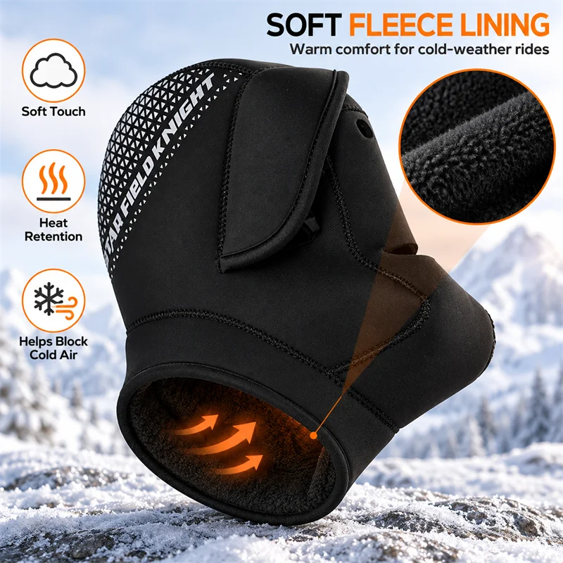 SFK Motorcycle Cycling Handlebar Mitts Winter Warm Windproof Rainproof Snowproof Motorbike Grip Gloves Muffs Cover Riding Gears