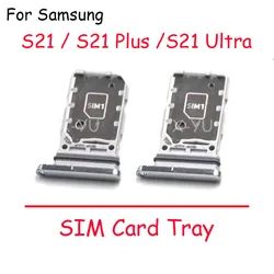 For Samsung Galaxy S21 Plus Ultra Sim Card Tray Reader Holder SD Slot Adapter Replacement Position