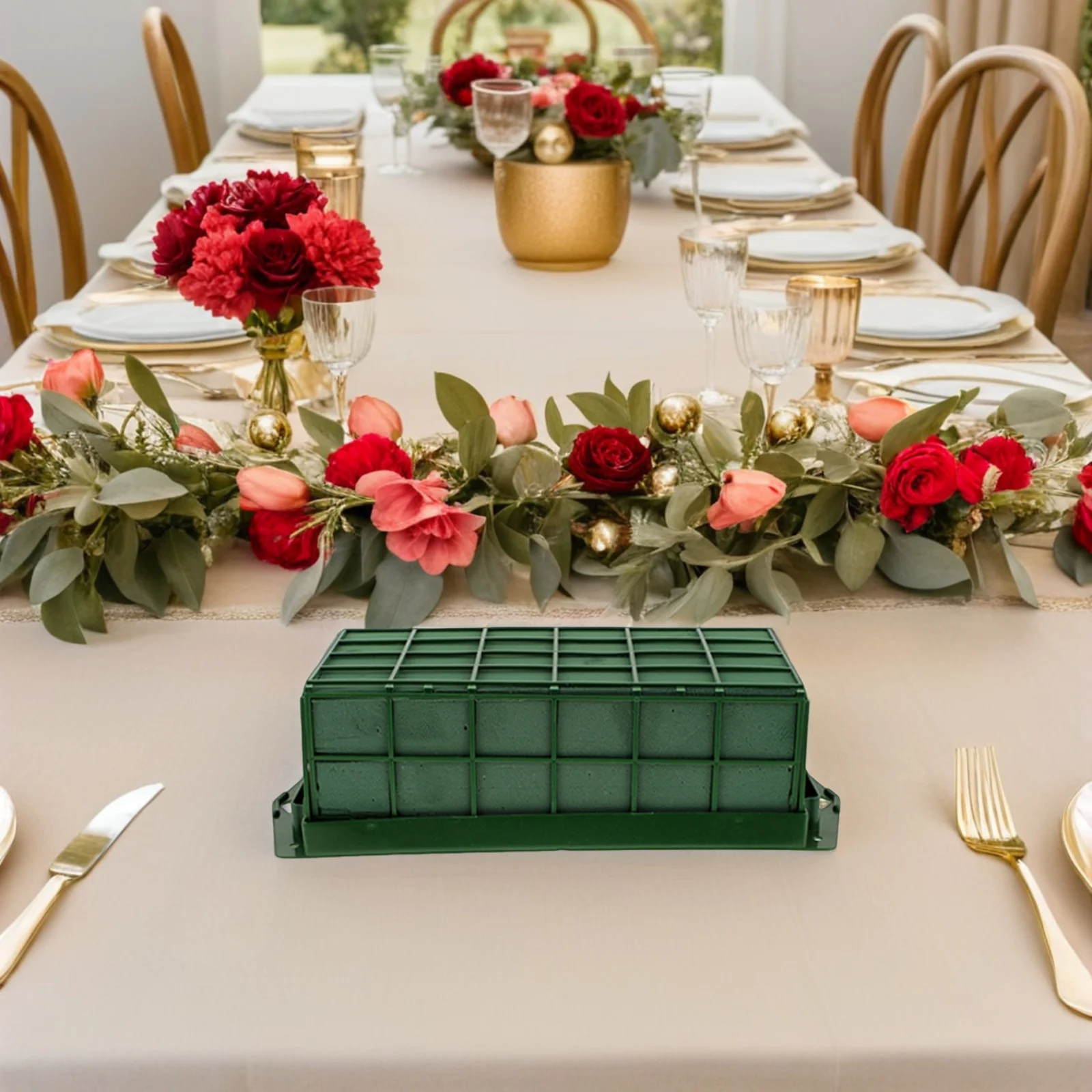 

6Pcs Floral Foam Blocks Rectangular Flower Arrangement Holder Easy Maintenance Durable for Party Settings Flower Wall Decor