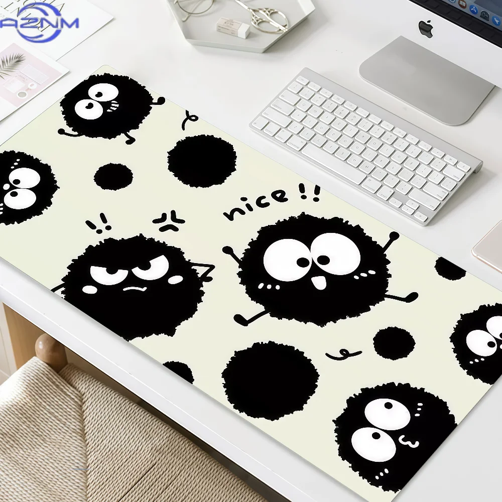 Mouse Pad MousePad Cute Black Non-slip Lockedge Office Student Gaming S-Sprite Thickened Large Writing S-Soot Pad Cushion