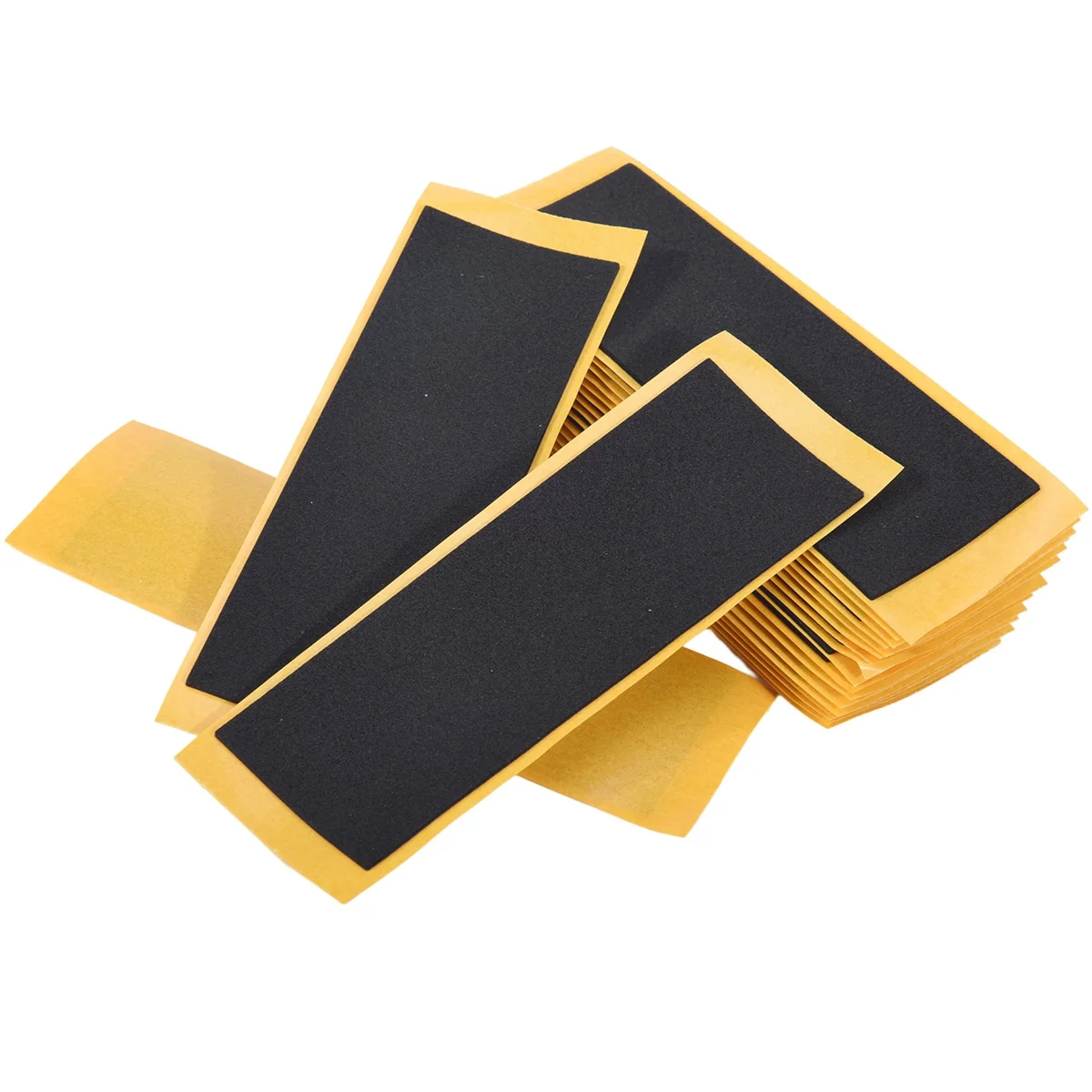 A013 20 unids/lote cubierta de diapasón negro pegatinas de cinta sin cortar pegatinas de cinta de agarre de espuma negra 38mm x 110mm