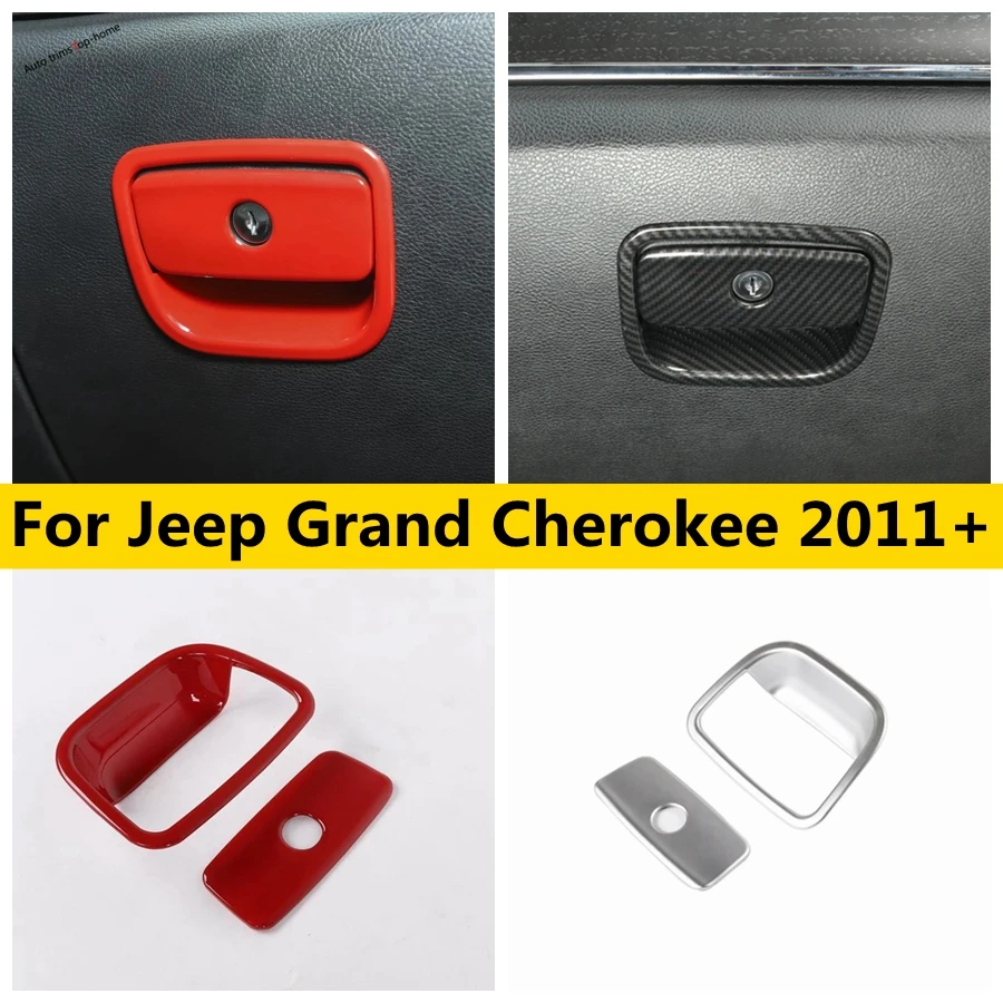 

The Copilot Glove Storage Box Handle Decoration Frame Cover Trim Fit For Jeep Grand Cherokee 2011 - 2019 Car Accessories