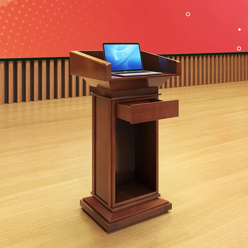 Lecture Desk Speaker Desk Reception Front Desk Chairperson Solid Wood School Speech Desks Master Leadership Parking Hotel Meetin