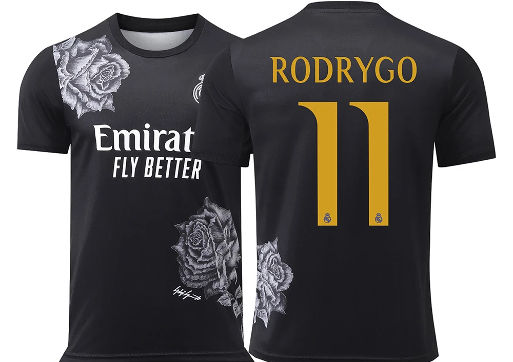 Ropa de calle de fútbol Real Madrid para hombre, camiseta de manga corta con estampado 3D de alta calidad, transpirable de secado rápido para hombre/mujer