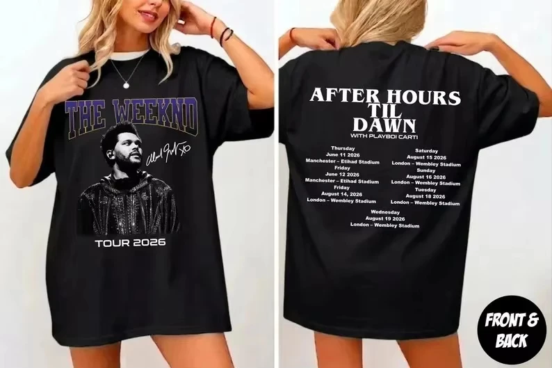 

World Tour Concert 2026 Edition T-Shirt (for Both Men and Women) - Cotton Material - 21st Century Style - Fashionable Clothing