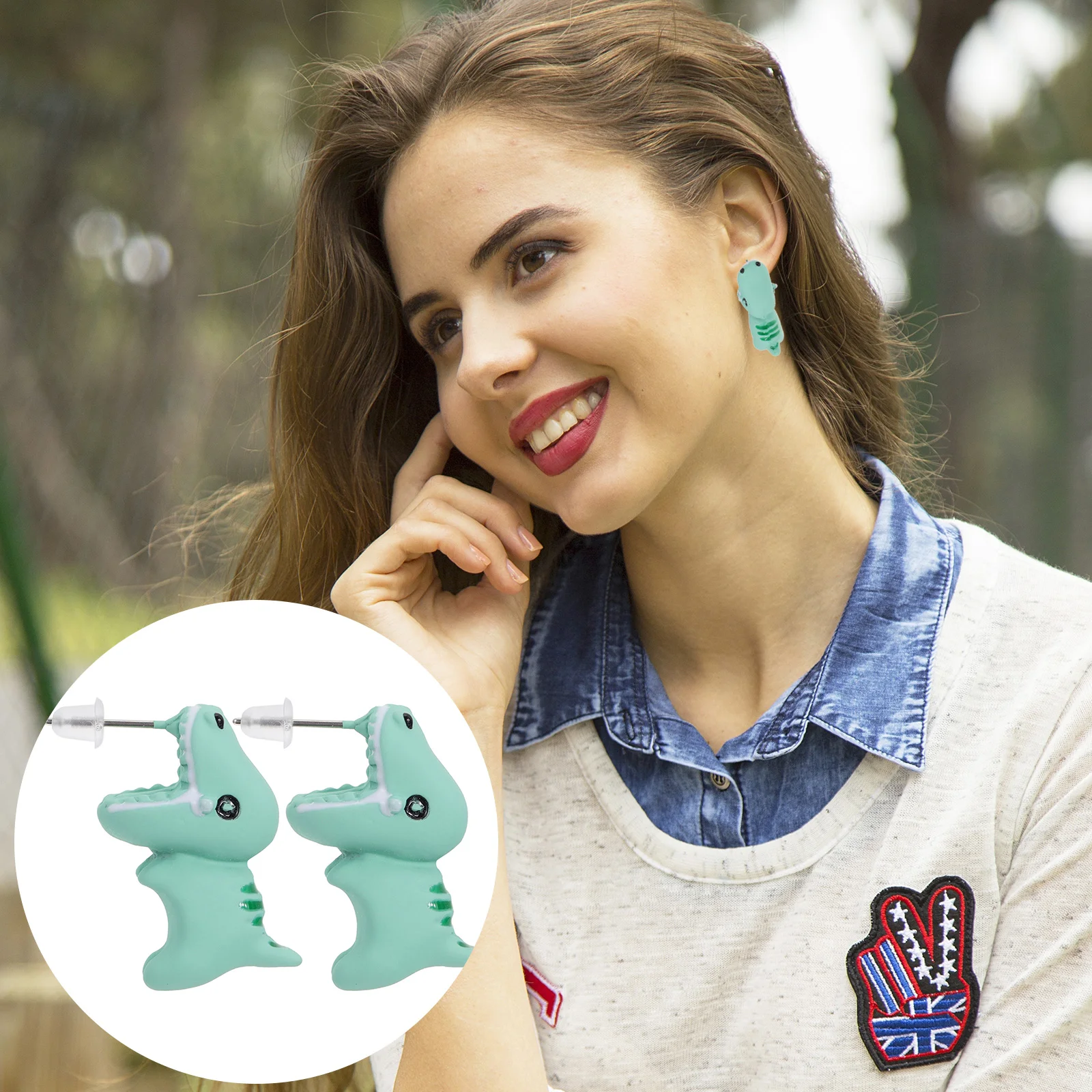 

Small Animal Stud Earrings Party Jewelry Pendent Polymer Clay Eardrop Dangler Toddler Accessories Shaped