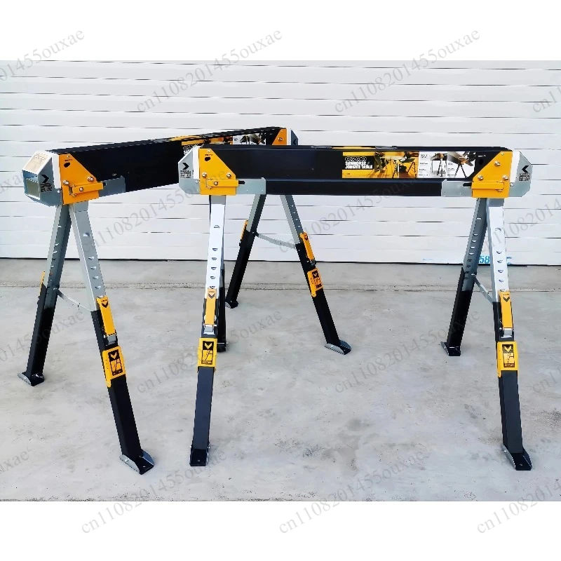 TB-C700 Foldable Saw Horse Bracket Height Adjustable Woodworking Support Stand For Cutting Saw Table Material Support