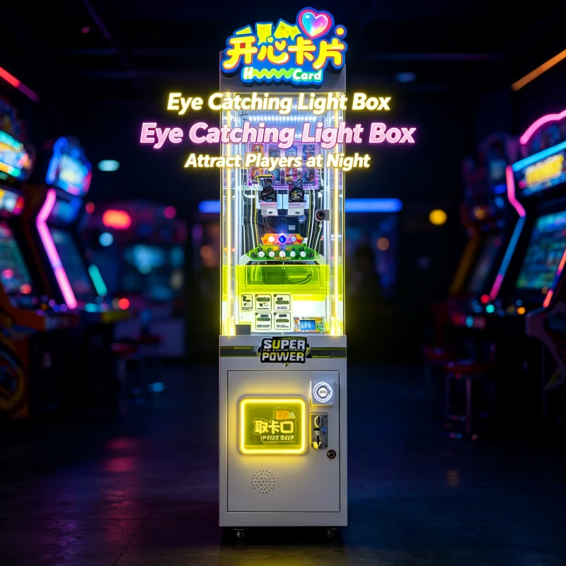 Pika Card Trading Push Machine, Coin‑Operated Game Unit, Collectible Card Gear for Arcade Retail Site Customized