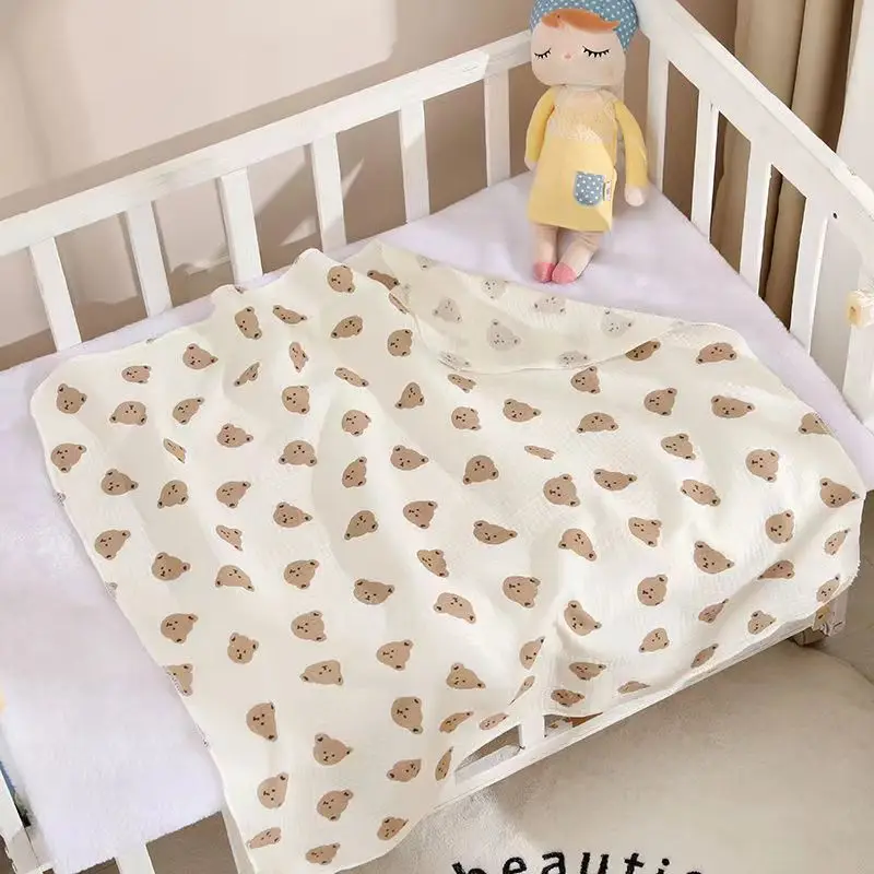 80x80cm Baby Receive Blanket for Newborn Cotton Muslin Swaddle Blanket Bedding Infant Bath Towel Baby Items Mother Kids