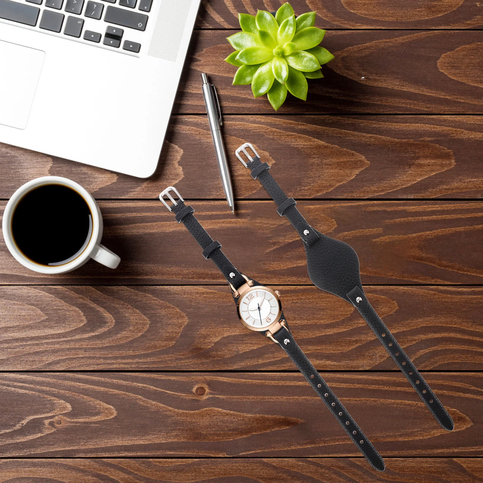 

Genuine Layer Watch Strap Women Watch Wristband Durable Simple Design Compatible with Multiple Watches Fashion Wrist