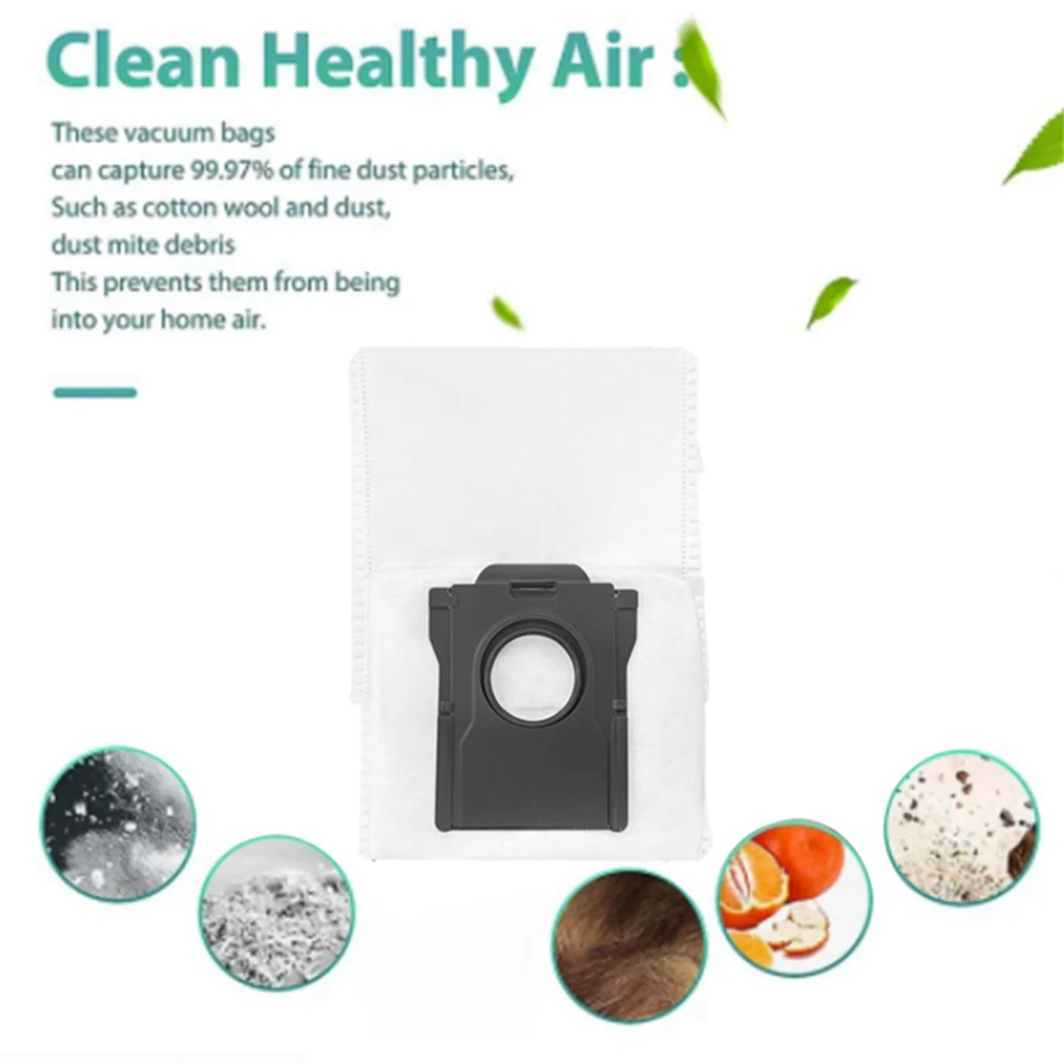 12 قطعة كيس لجميع الغبار استبدال أجزاء ل Dreame Bot X40 /X40 Pro/ X40 الترا مكنسة كهربائية أكياس القمامة غير المنسوجة #3