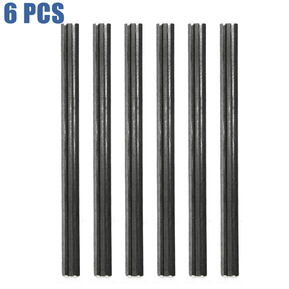 6pcs Planer Blade 60HRC 82x5.5x1mm Carbon Planning Blade Straight With Two Cutting Edges Electric Planer Knives