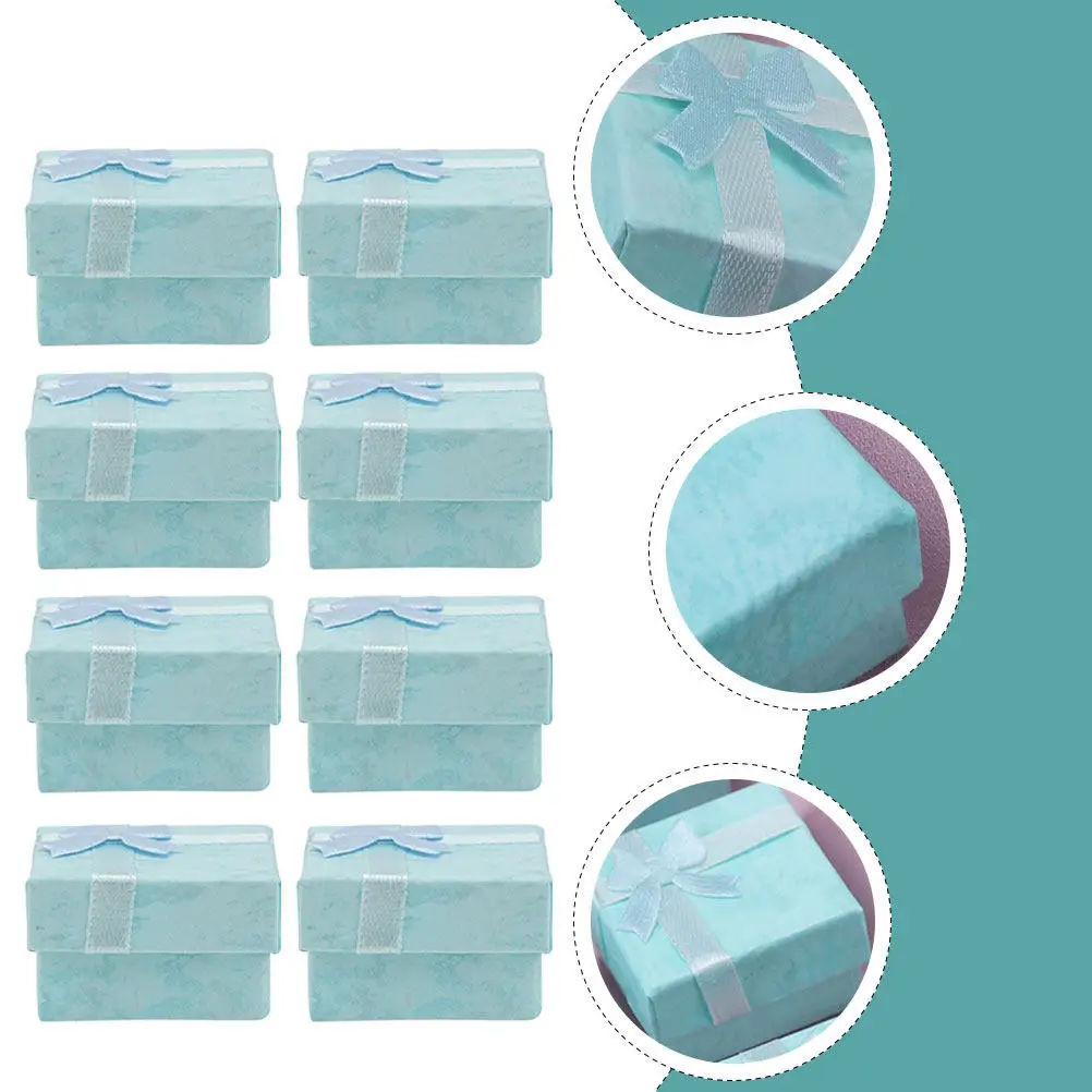 

12Pcs Jewelry Gift Boxes Premium Storage Case for Jewelry Collection Necklace Earring Ring Brooch Hair Clip Clean Protection