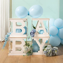 Baby Blocks For Baby Shower Hollow Baby Cubes Balloon Filling Boxes Foam Board Anniversaries Wedding Birthday Decor