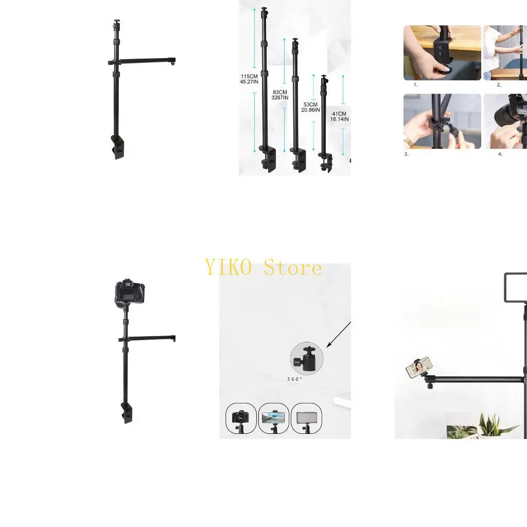 K32C Tablet Holder 360 Rotate Support For Live Streaming Video Smartphone Mount