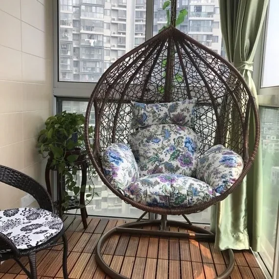 Hanging basket swing household small apartment hanging chair rattan chair single hammock rocking chair