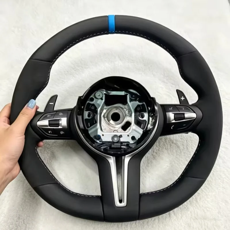 Customized Microfiber Leather Suede Car Steering Wheel For BMW  F10 F11 F20 F22 F30 F31 F32 F07 F01 Steering Wheel Accessories