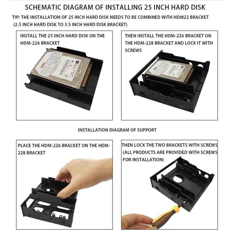 2X 3.5 Inch To 5.25 Inch Floppy To Optical Drive Bay Mounting Bracket Converter For Front Panel USB Hub Harddisk Box