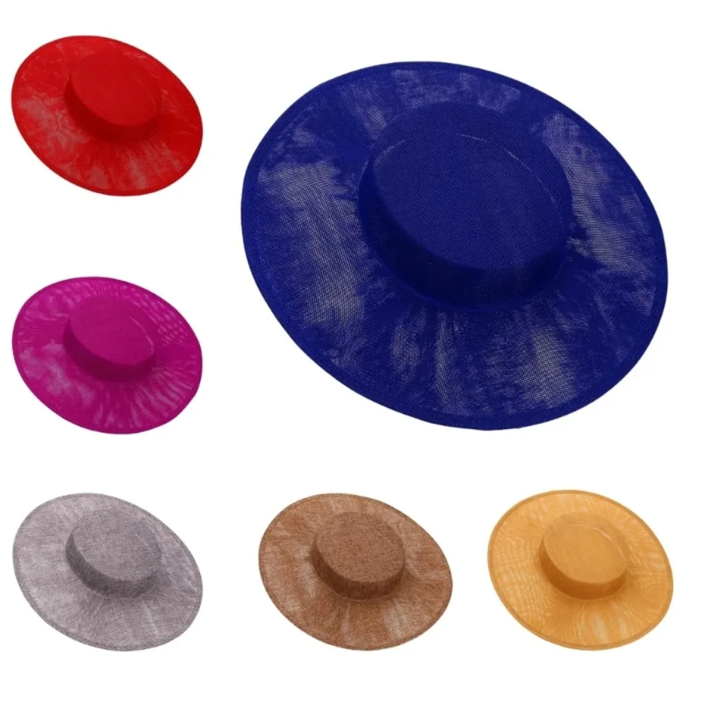 Hair Accessories DIY Hat Fascinator Base Headwear Multiple Colors Banquets Hats Plain Color Big Top Hats Wedding