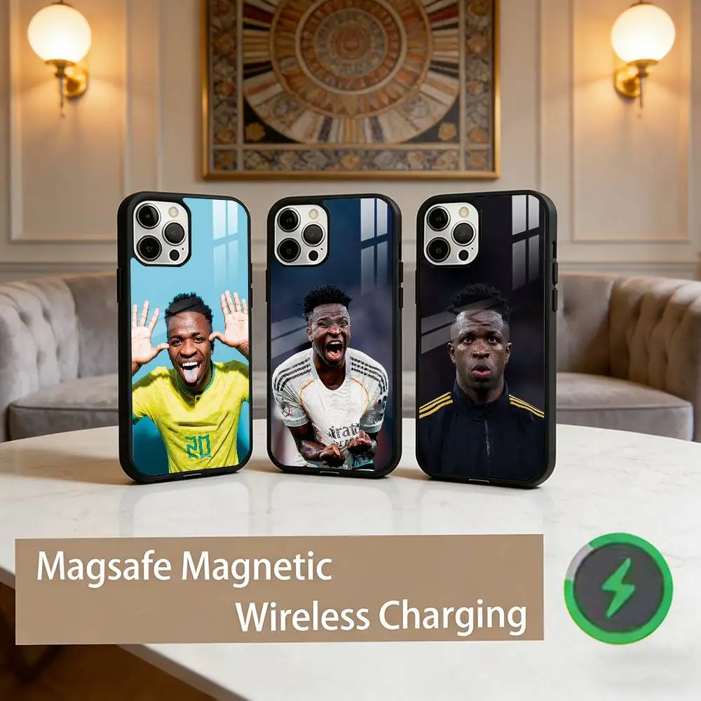 vinicius jr  Phone Case For iPhone17,16,15,14,13,12,11 Plus,Pro Max Magnetic For Magsafe Wireless Charging