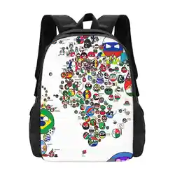 Polandball Countryball World Map Hot Sale Backpack Fashion Bags Countryball World Map Polandball World Meme