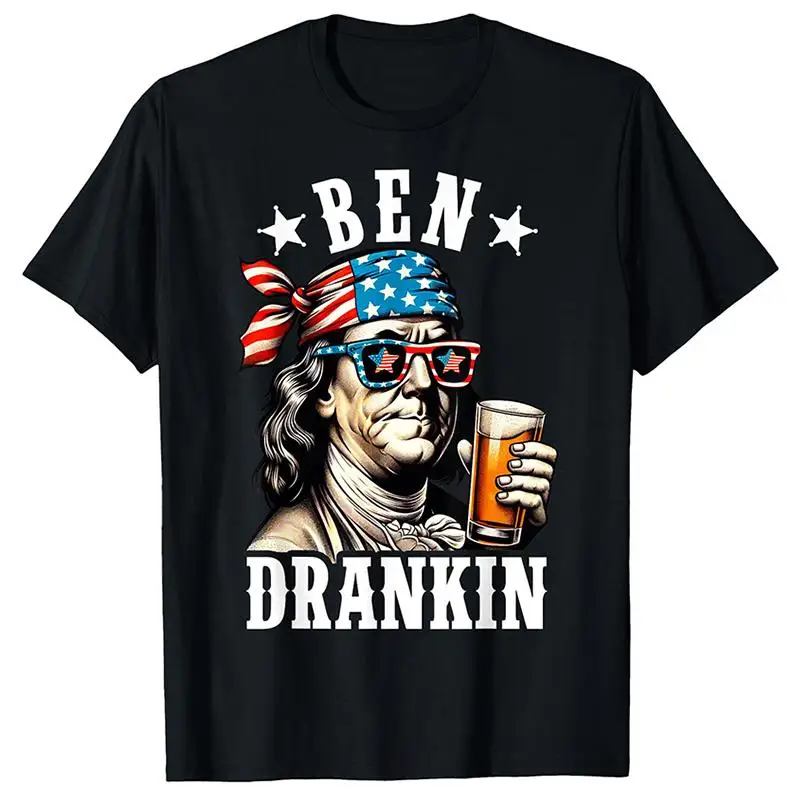 

Men Women 4th Of July USA Flag T-Shirt