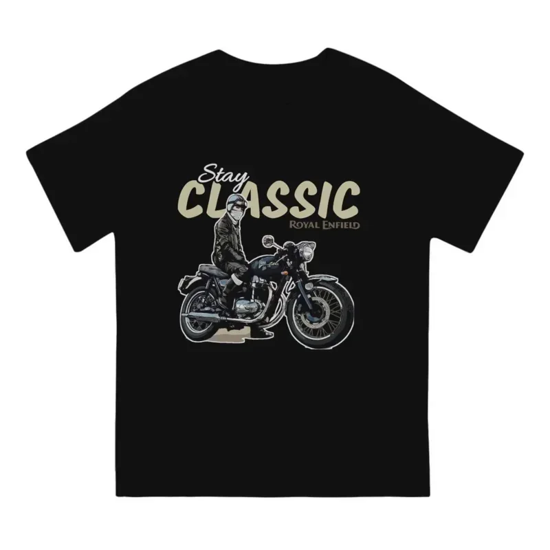 Men T-Shirts Royal Enfields Designs By Fashion Therapy Cotton Tee Shirt Short Sleeve One of British Retro Motorcycles T Shirt - Image 2