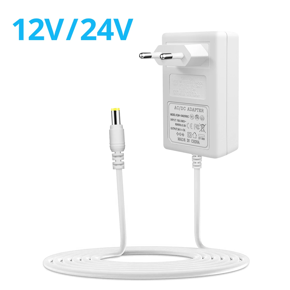 LED-Treiber AC 100V-240V zu DC 12V 24V 2A 3A Beleuchtungstransformatoren Schaltnetzteil Adapter Konverter Ladegerät für LED-Streifen