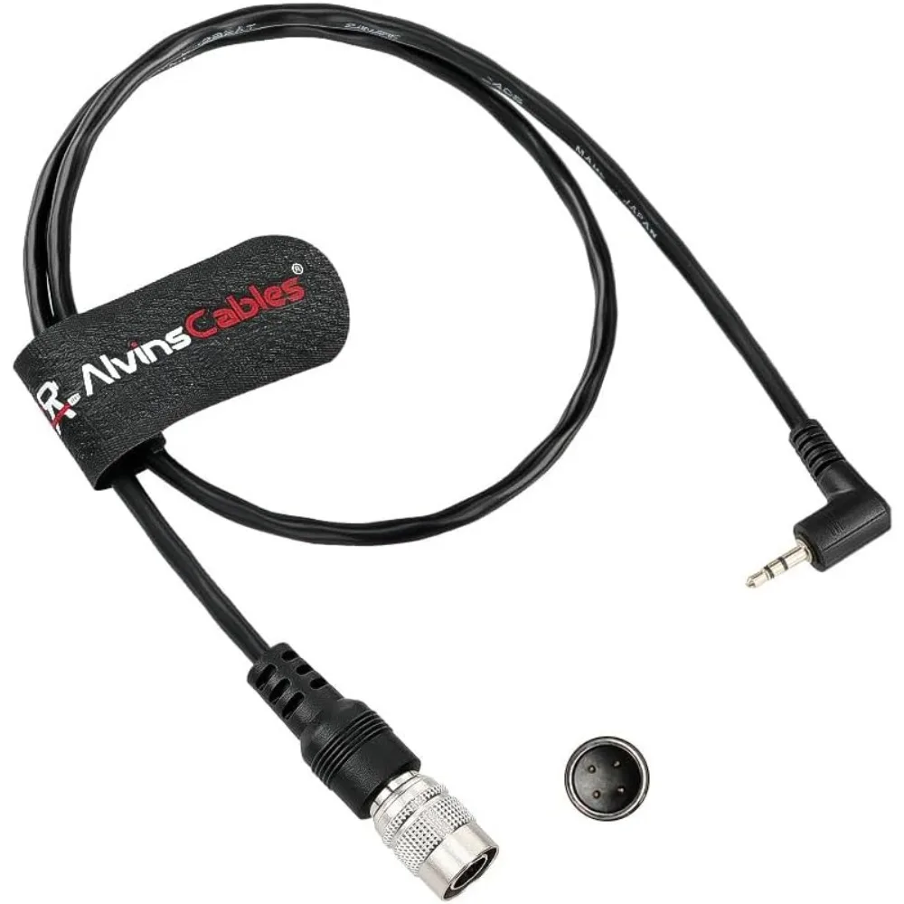 Alvin's Cables Teradek RT MK3.1 Run Stop Cable for Sony FS5 FS7 FX6 FX9, for Canon C300 C500, Hirose 4 Pin to 2.5mm LANC Cable