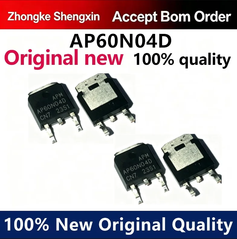 （5pcs-100pcs）AP60N04D Package TO-252 40V 60A 13m Ω 34.7W N-channel Field Effect Transistor APM