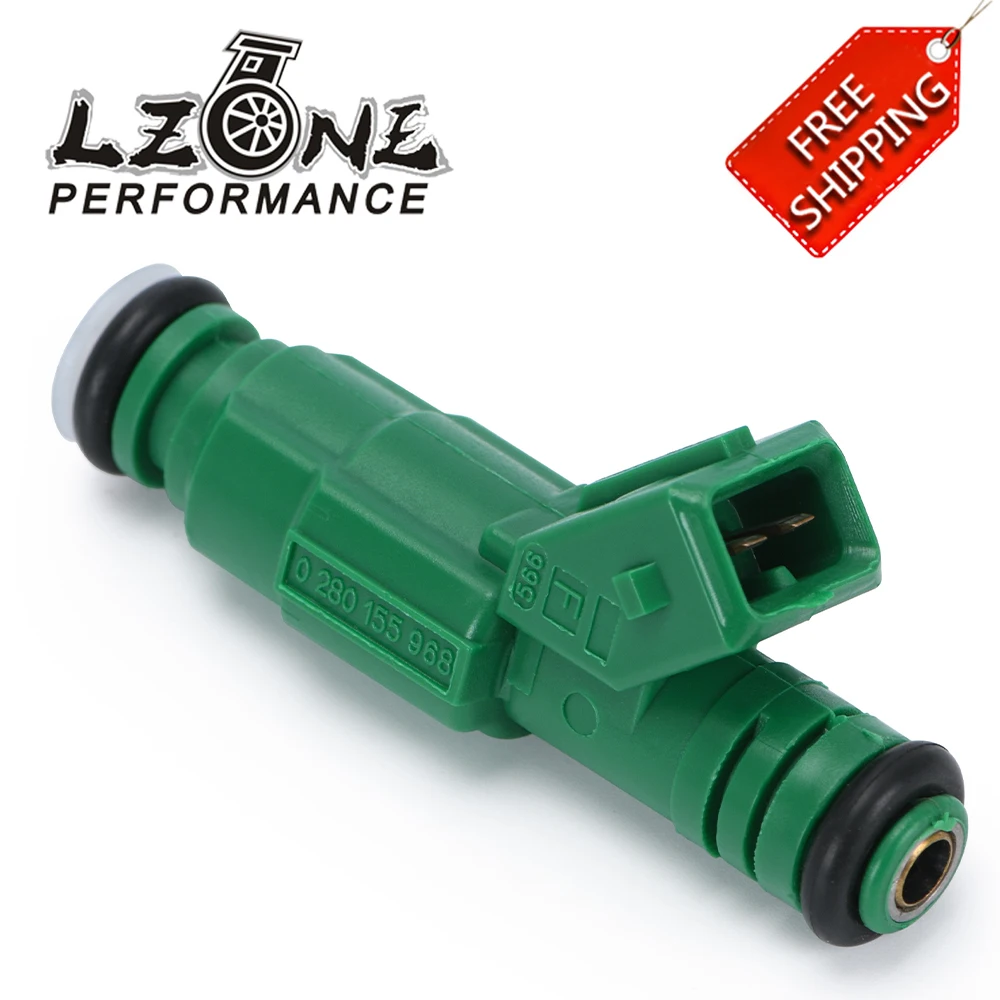 FREE SHIPPING - High flow 0280155968 fuel injector 440cc Green Color for Volov / Audi / VW / Ford fuel injector JR4441