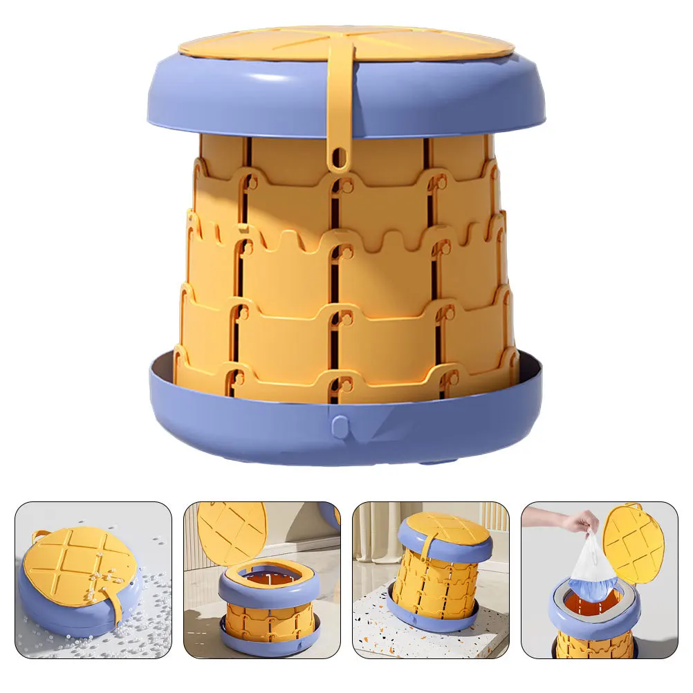 

1Set Portable Kids Potty Foldable Travel Toilet Seat for Boys Toddler Car Camping Essential Potty Training Toilet Seat