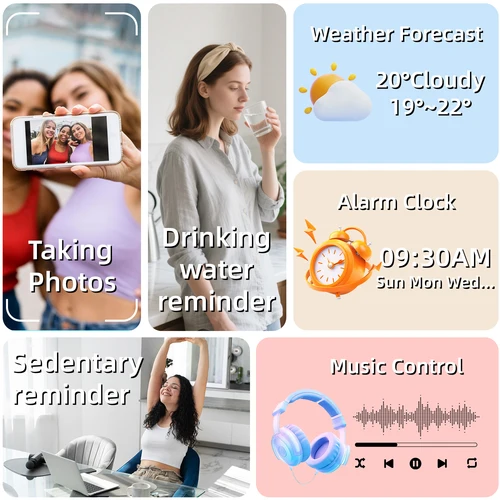 Imagen 2 del producto 2025 Nuevo reloj inteligente Pantalla HD de 1,83 pulgadas con llamada inalámbrica Rastreador deportivo Control de música Recordatorio sedentario para hombres y mujeres Regalo