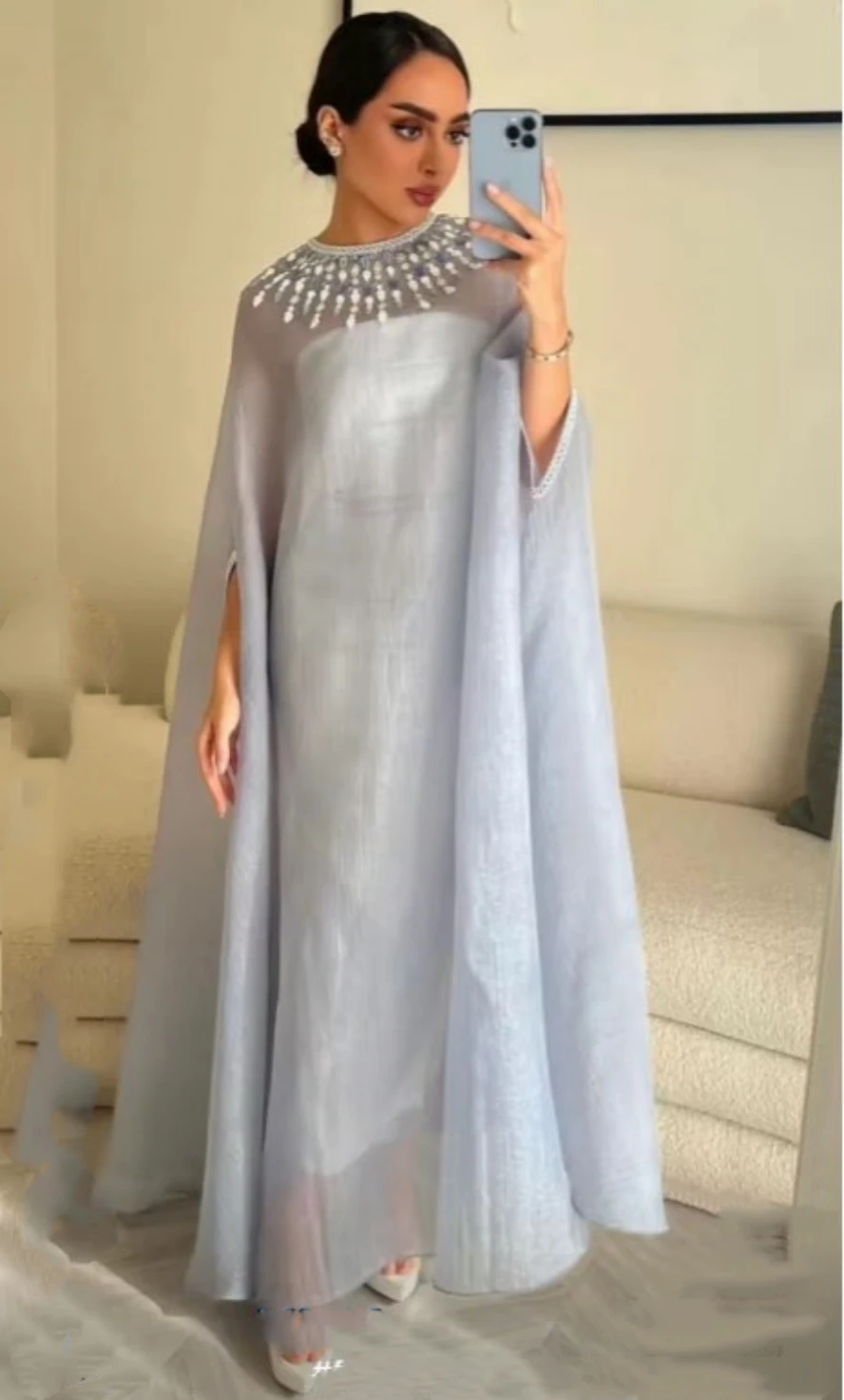 Customized Women Wear Robe Prom Dresses Strapless Zipper Back Ankle Length Evening Party Gowns with Overskirts