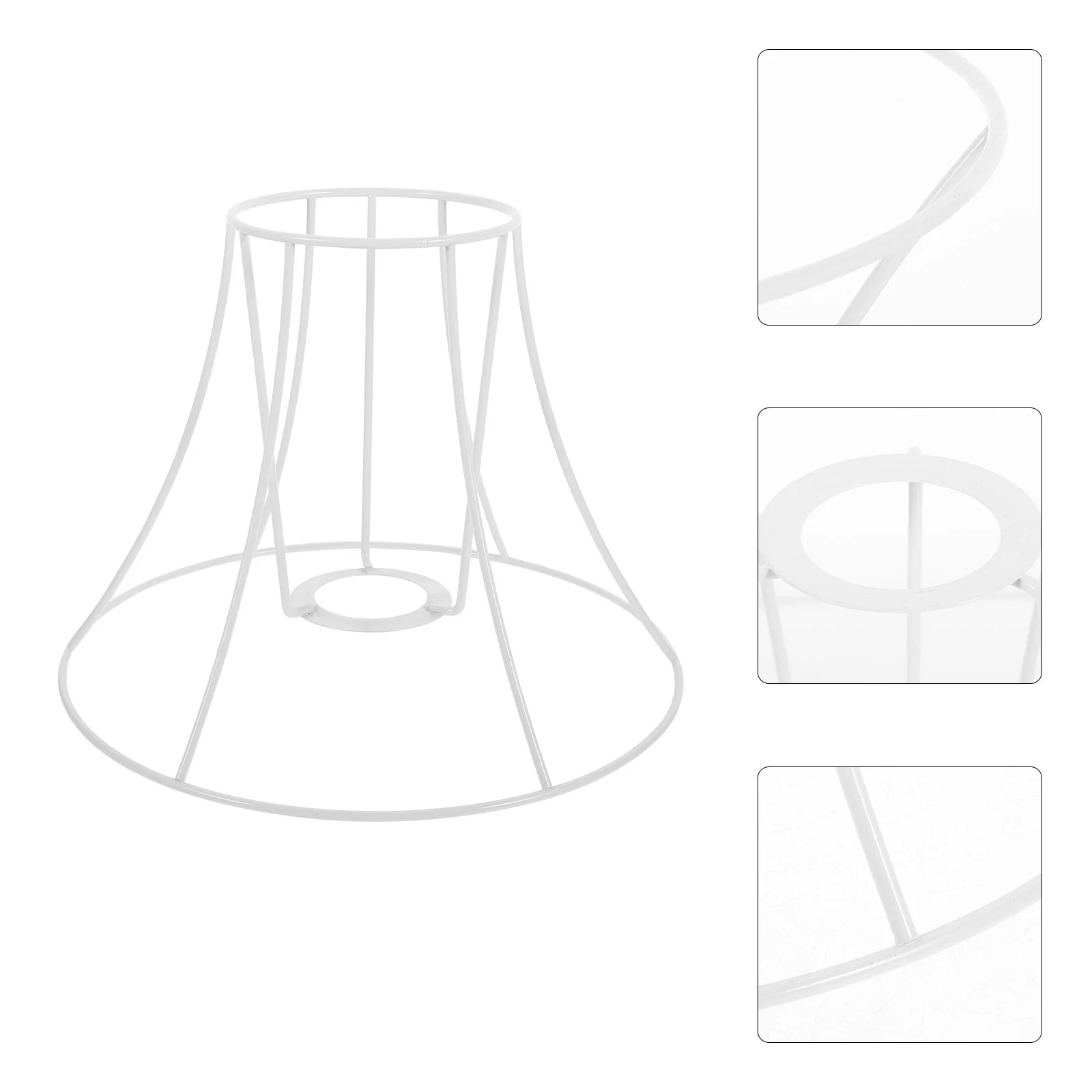 Hanging Shell Lamp Stand Guard for Light Bulbs Shade Frames Only Lampshade Wire Cage to Weave