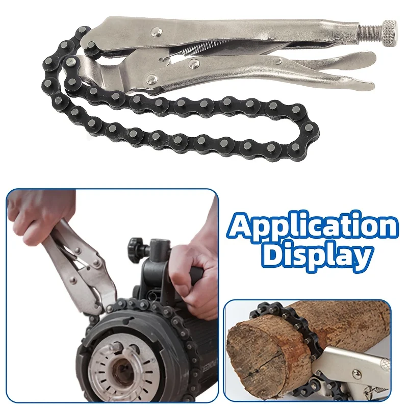 

Damaly,Multifunctional Chain Wrench Tool, Assistant Handle Locking Pliers - Easily Replace and Secure Chains