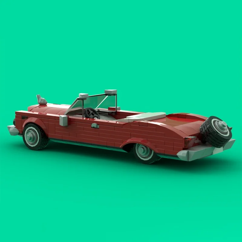 264 قطعة MOC الطراز القديم ليموزين مدينة أبطال نموذج اللبنات العمارة لتقوم بها بنفسك ألعاب إبداعية التعليم هدية الكريسماس للأطفال #2